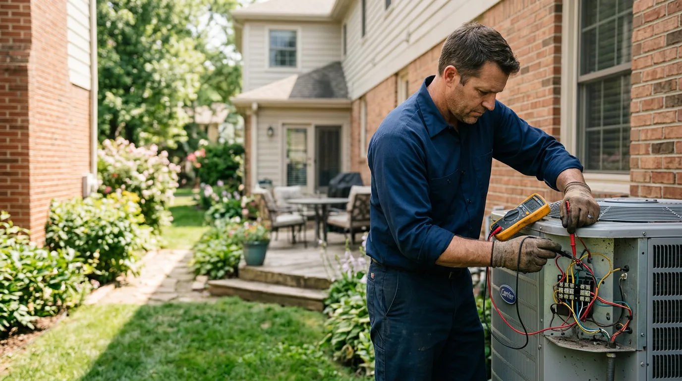 HVAC technician working near Cameron Mills, NY